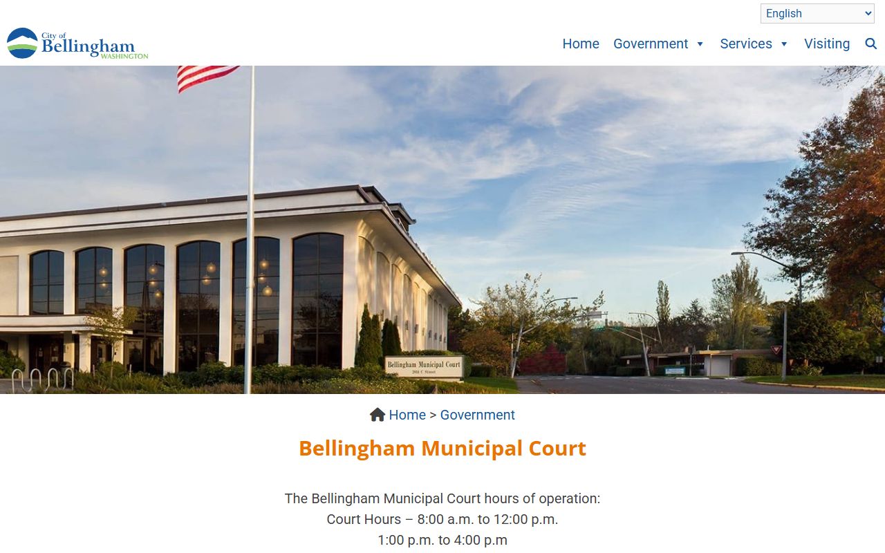 Bellingham Traffic Ticket Records Bellingham Municipal Court page