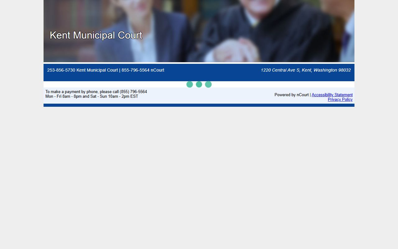 Maple Valley Traffic Ticket Records Kent Municipal Court payment portal