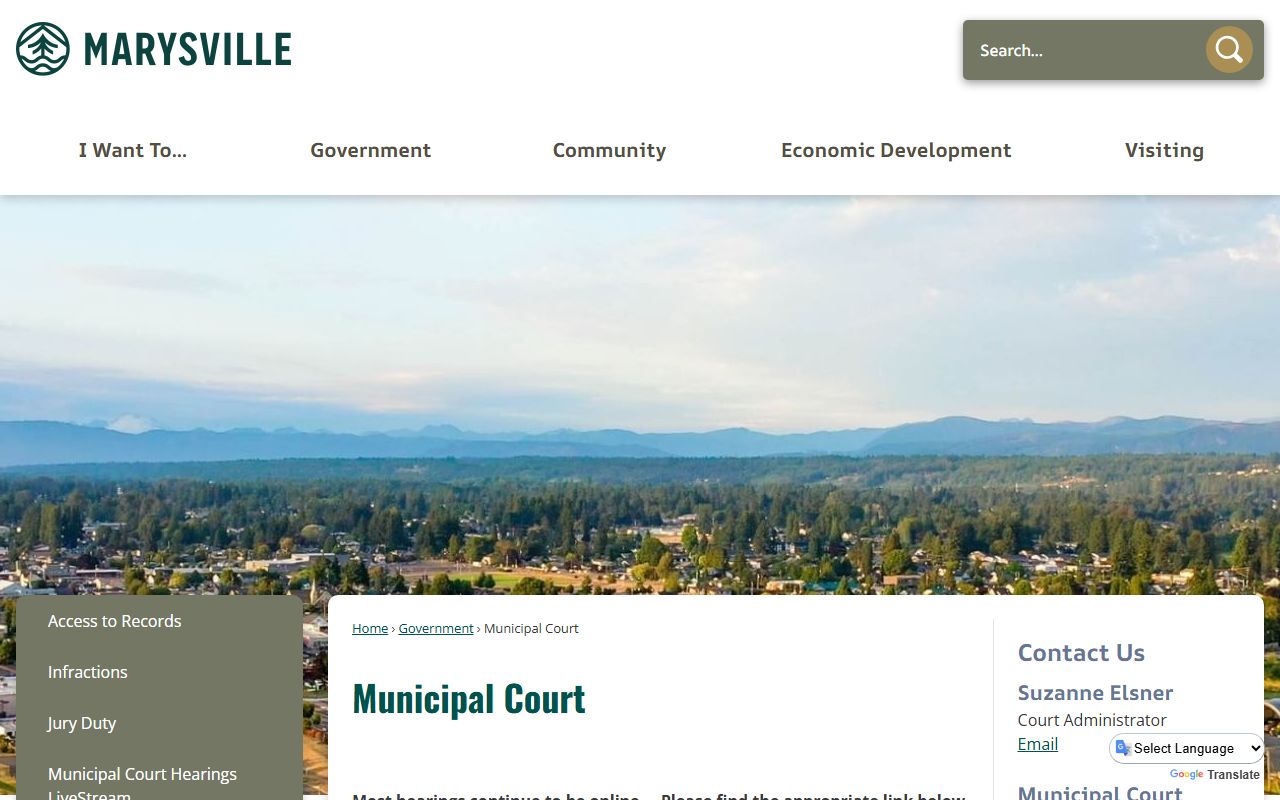 Lake Stevens Traffic Ticket Records Marysville Municipal Court page