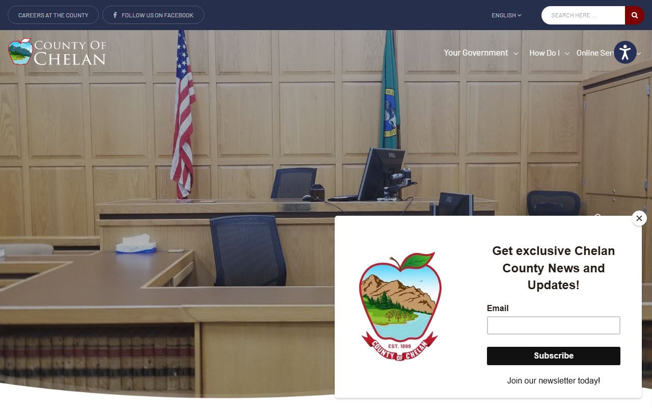 Chelan County Traffic Ticket Records county clerk page
