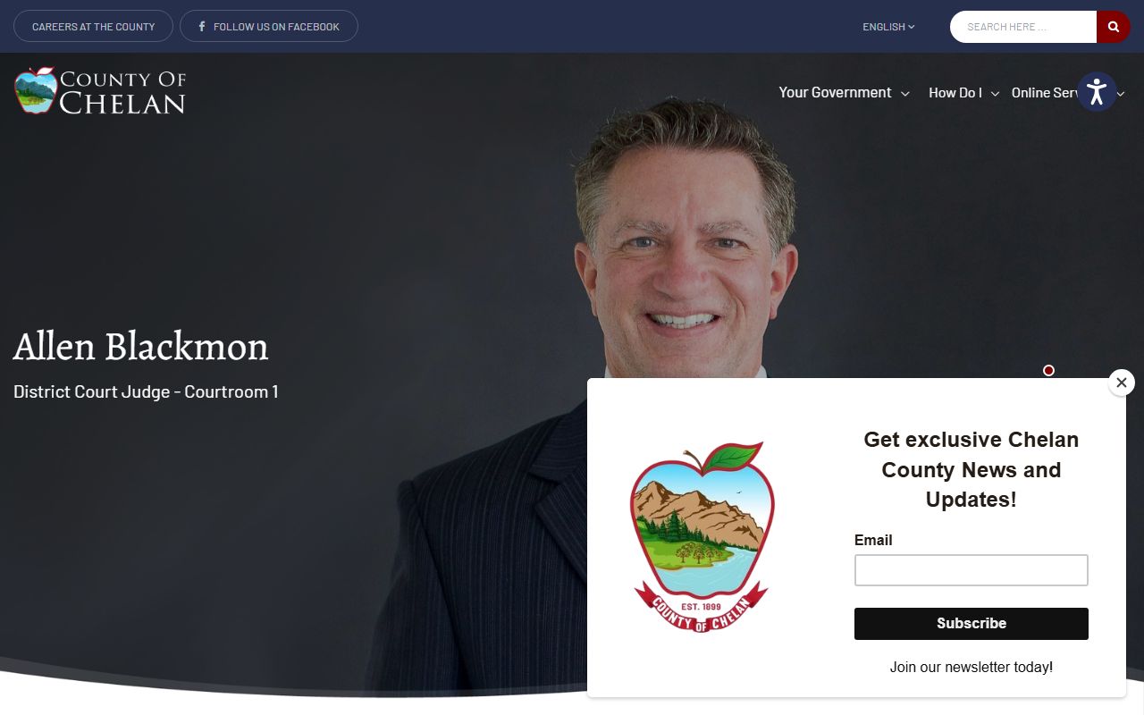 Chelan County Traffic Ticket Records district court page