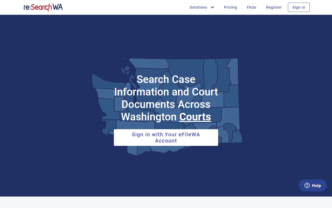 Ferry County Traffic Ticket Records ResearchWA search page