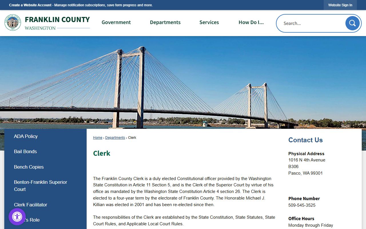 Franklin County Traffic Ticket Records Franklin County Clerk page