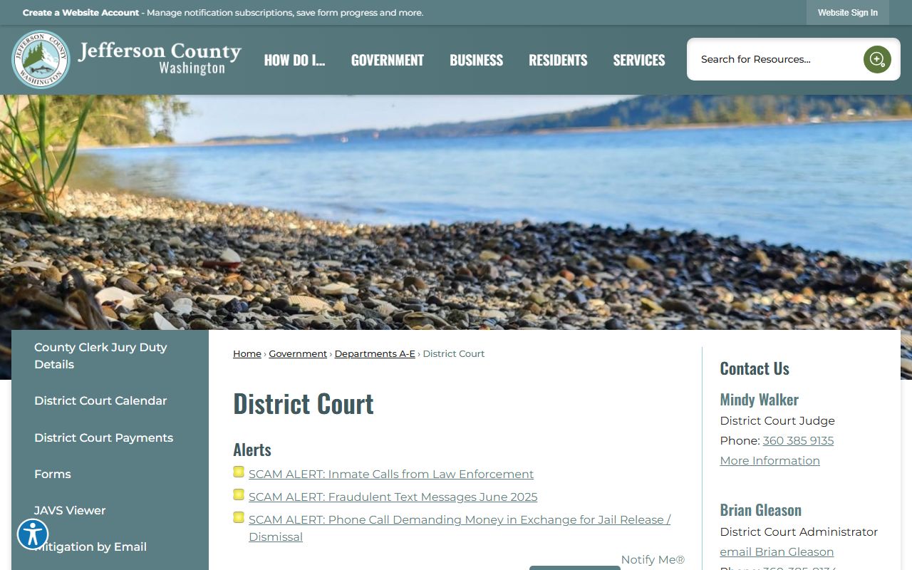 Jefferson County Traffic Ticket Records District Court page